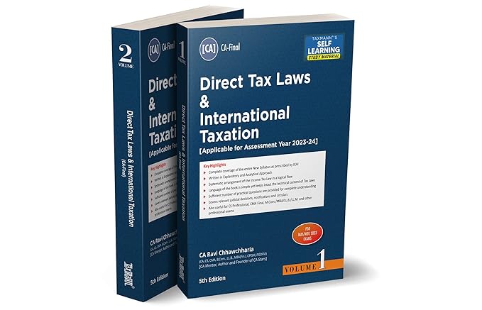 Direct Tax Laws & International Taxation (DT) | A.Y. 2023-24 | Study Material